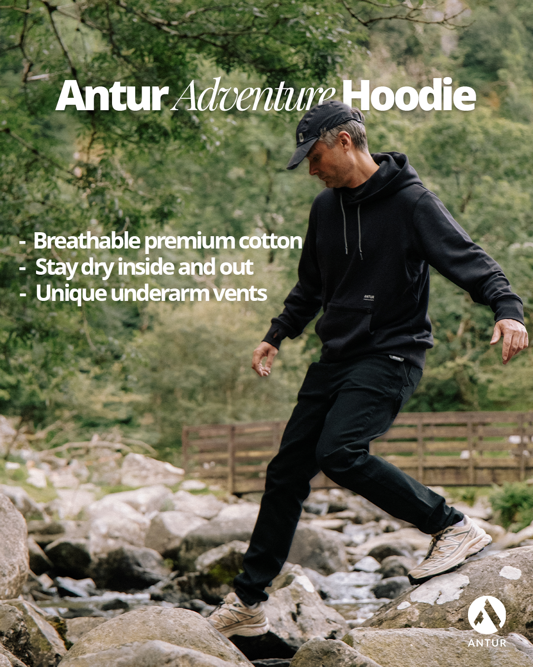 Antur Mens Adventure Hoodie
