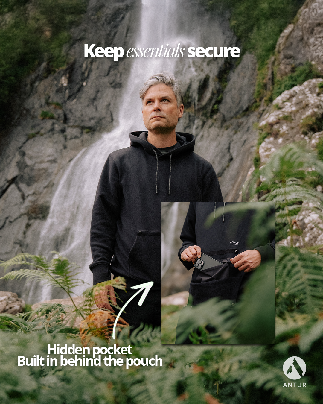 Antur Mens Adventure Hoodie